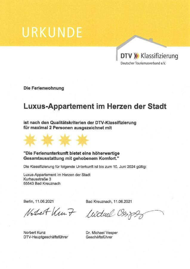 Luxus-Appartement Im Herzen Der Stadt Бад-Кройцнах Экстерьер фото